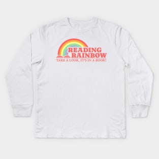 Reading Rainbow Take A Look It’s in a Book Kids Long Sleeve T-Shirt